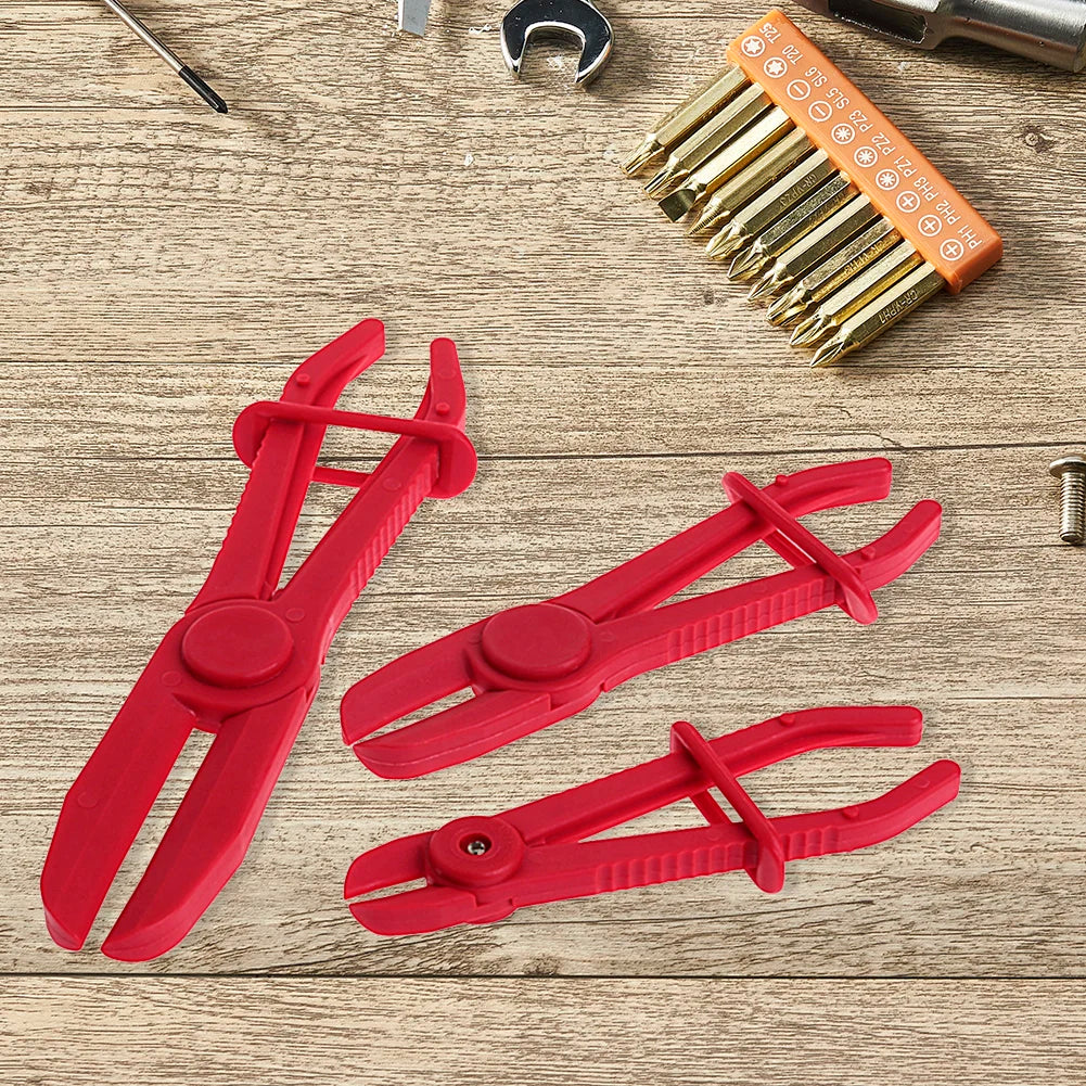 3Pcs/Set Hose Tube Clamp Pliers Tool Brake Fuel Water Line Clamp Pliers for Car Repair Hose Clamp Removal Hand Tool Tuck's Performance