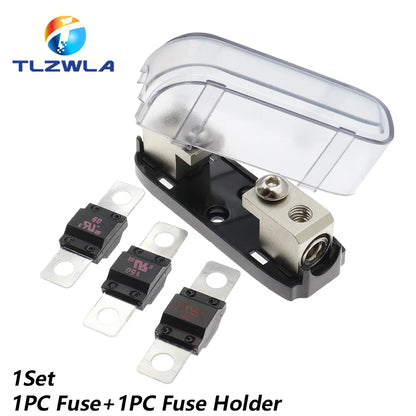 1Set Car Audio Auto Mini ANL AFS Car Fuse Holder Block with Fuse 20A 30A 40A 50A 60A 80A 100A 150A 200 MINI ANL 32V Good Quality Tuck's Performance