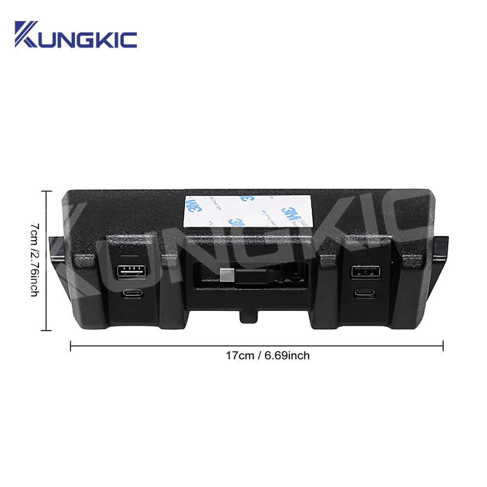 For Suzuki Jimny JB64 Sierra JB74W 2019-2025 Car Charger Power Dual USB Shunt Hub Type C Splitter With Cigarette To Adapter Tuck's Performance