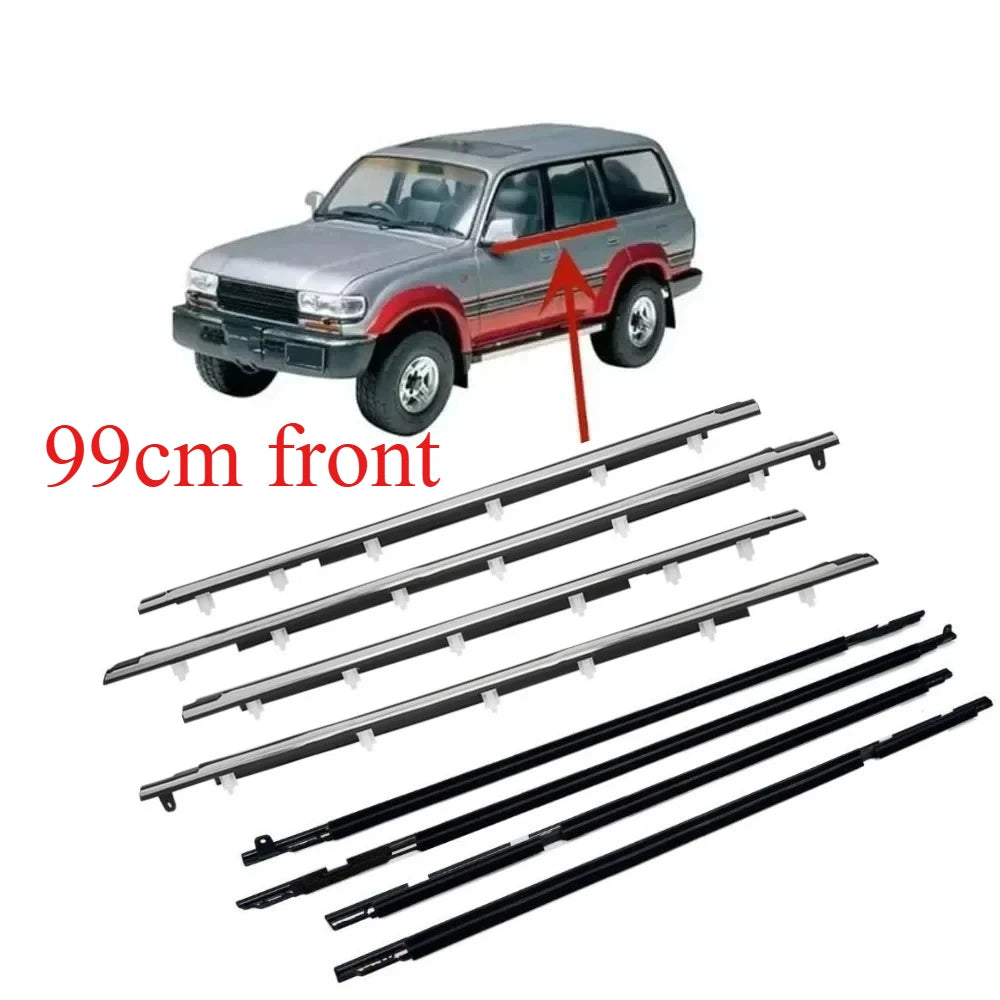 LandCruiser 80 window glass belt rubbers