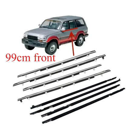 LandCruiser 80 window glass belt rubbers