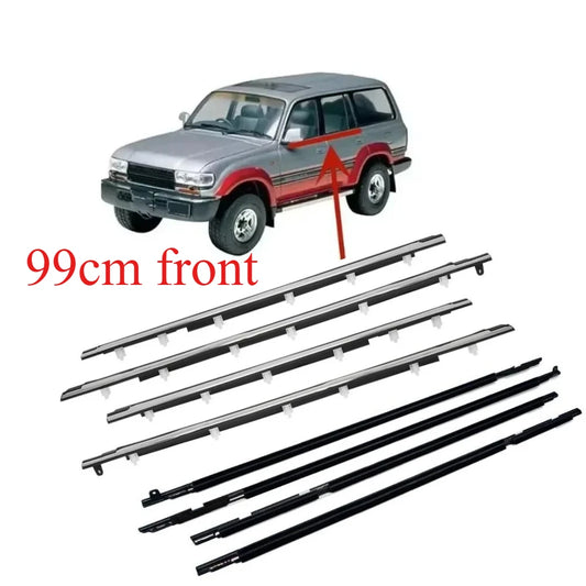LandCruiser 80 window glass belt rubbers