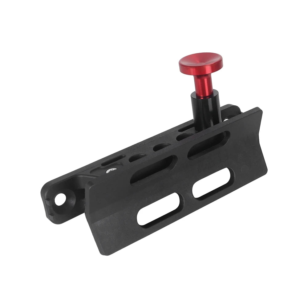 Fire extinguisher mount bracket side view with quick release pin