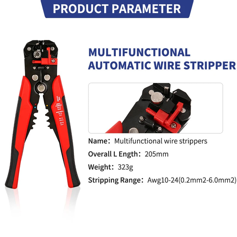 Automatic Wire Stripper, Cutter & Crimping Pliers - product image 3