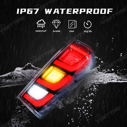 LED Taillights Assembly For Isuzu D-MAX 2012-2019 Rear Brake Lamps Flowing Taillight Reversing Tail Lamp Car Accessories Tuck's Performance