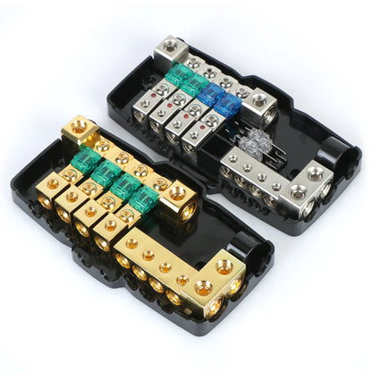 12V / 24V Heavy-Duty Fuse Distribution Block – 2-In / 4-Out with LED Fault Indicator (30A / 60A Options) Tuck's Performance
