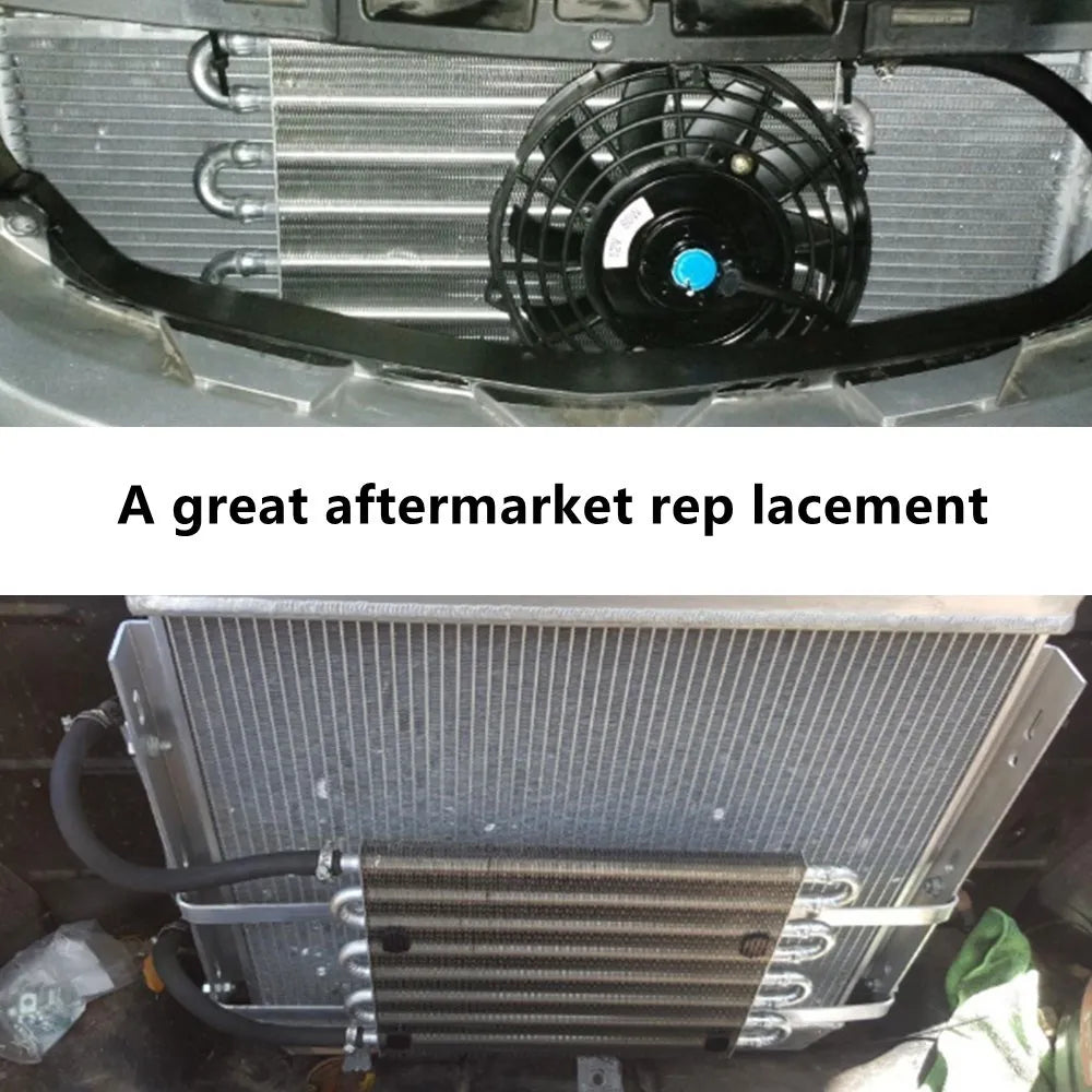 2 Row 4 Row 6 Row 8 Row 10Row 16Row Universal Remote Transmission Oil Cooler Auto-Manual Radiator Converter Aluminum Kit Tuck's Performance
