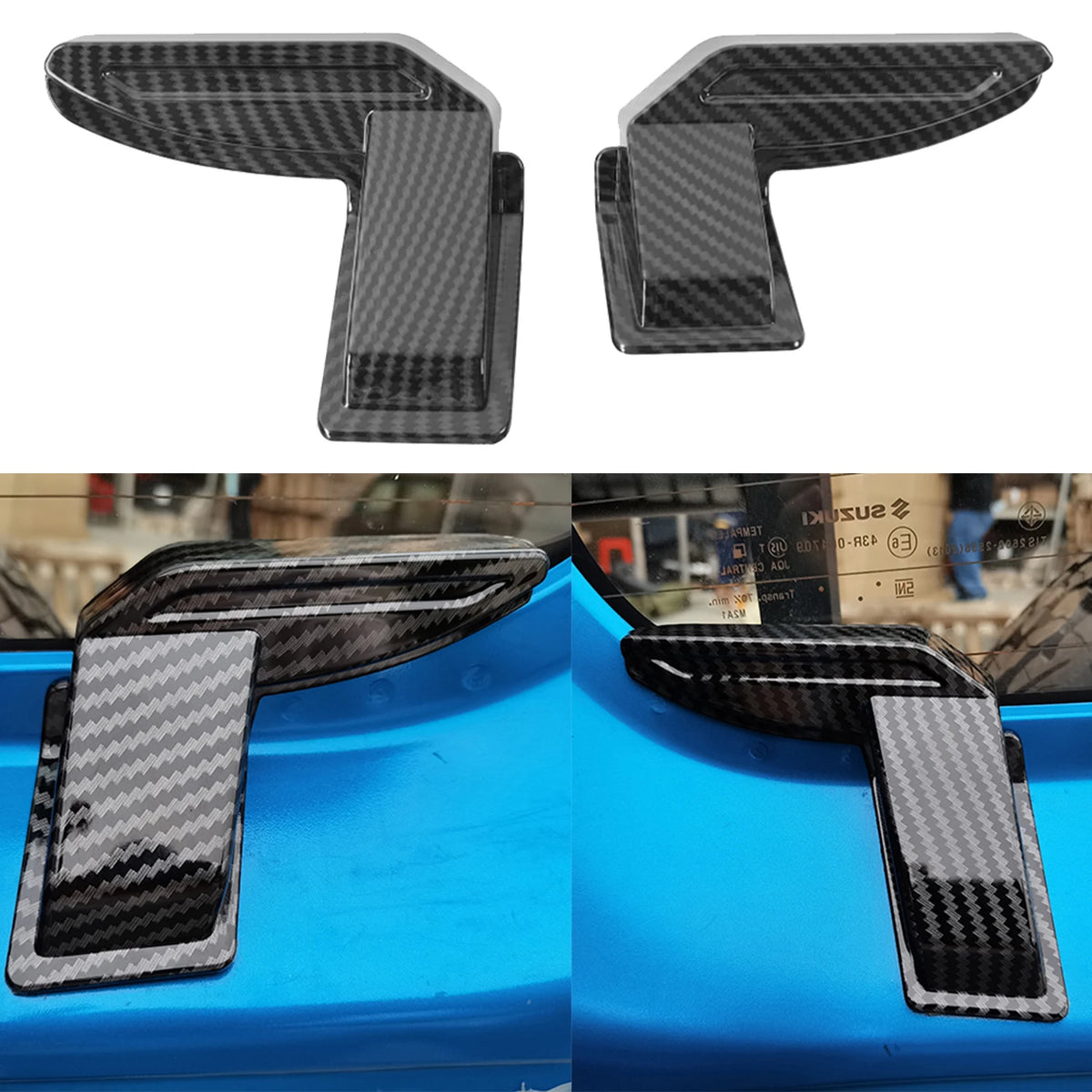 Car Rear Windshield Heating Wire Protection Demister Cover for Suzuki Jimny JB64 JB74 2019-2025 Interior Accessories Black ABS Tuck's Performance