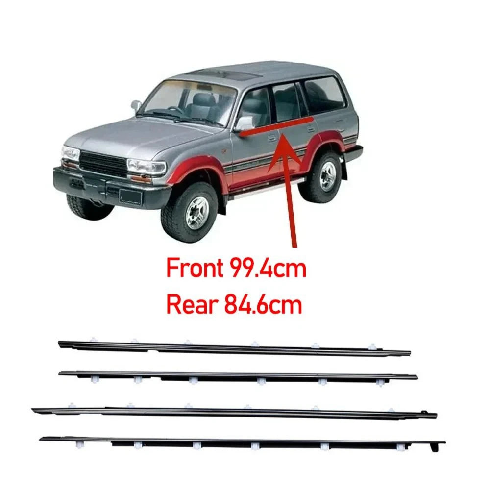 80 Series window belt fitted