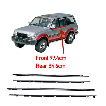 80 Series window belt fitted