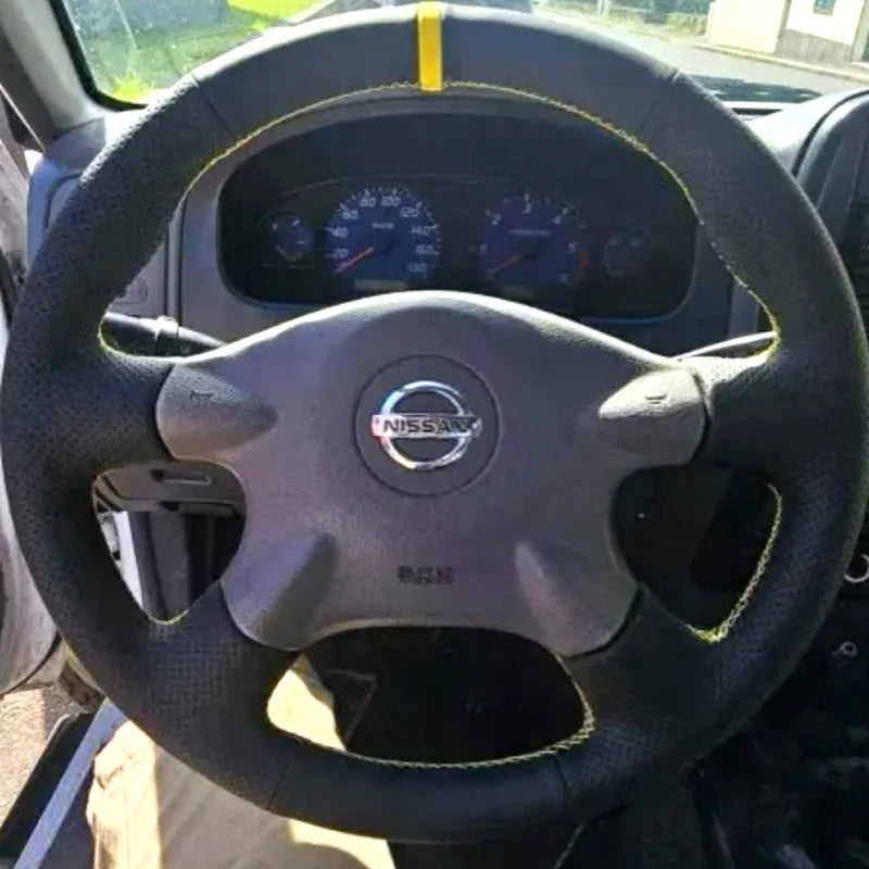 customized DIY Full coverage Steering Wheel Cover Accessorie for Nissan navara d22 1999 2000 2001 Almera N16 X-Trail Samsung SM3 Tuck's Performance