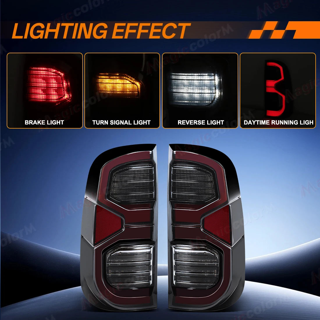 LED Taillight Assembly For Toyota Hilux n70 Brake Reversing Lamp Turn Signal Tail Lights 12V Tuck's Performance
