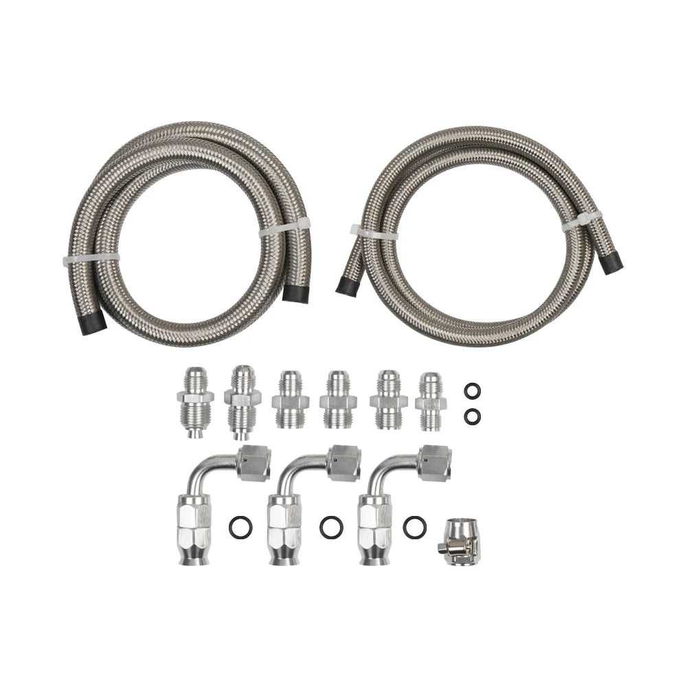 6AN Power Steering Hose Kit Fit for Chevy C10 LS Swap Connects GM Type 2 Tuck's Performance