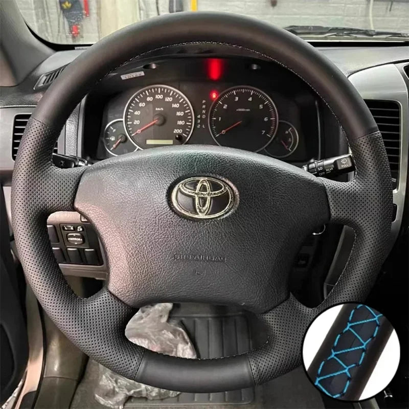 DIY Car Steering Wheel Cover Microfiber Leather For Toyota Land Cruiser Prado 120  4Runner Hilux Tuck's Performance