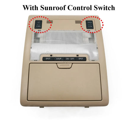 Roof console reading light for LandCruiser 200 Series