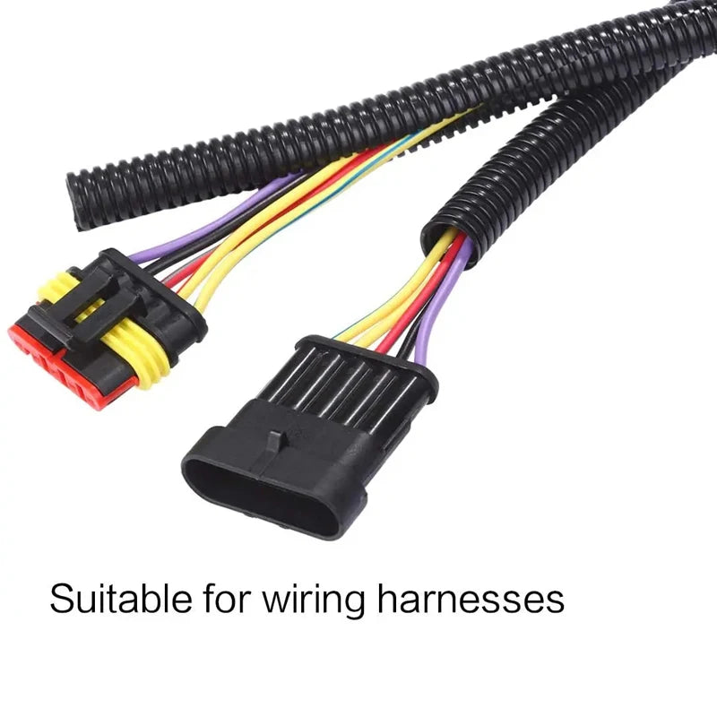 Length 3/6 Meters OD7/10/13/15/18/21/25/28mm Split Wire Loom Conduit Polyethylene Tubing Black Color Sleeve Tube Tuck's Performance