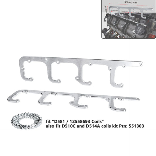 LS Square Coil Relocation Brackets for Truck D581 Coils, LS1 LS2 LS3 LQ4 LQ9 L92 Tucks Performance