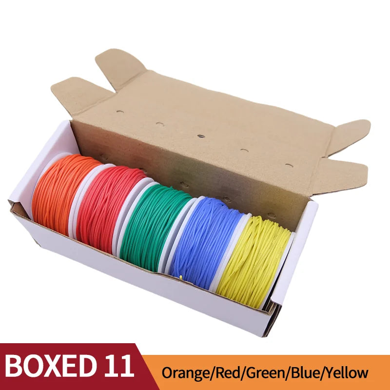 5 Colour Tinned Copper Silicone Wire Kit – 20AWG to 30AWG - product image 11