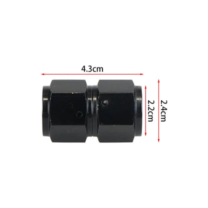 4AN 6AN 8AN 10AN Female to AN Female Union Straight 0 45 90 Degrees Swivel Hose End Fitting Adaptors Aluminum Oil Fuel Connector Tuck's Performance