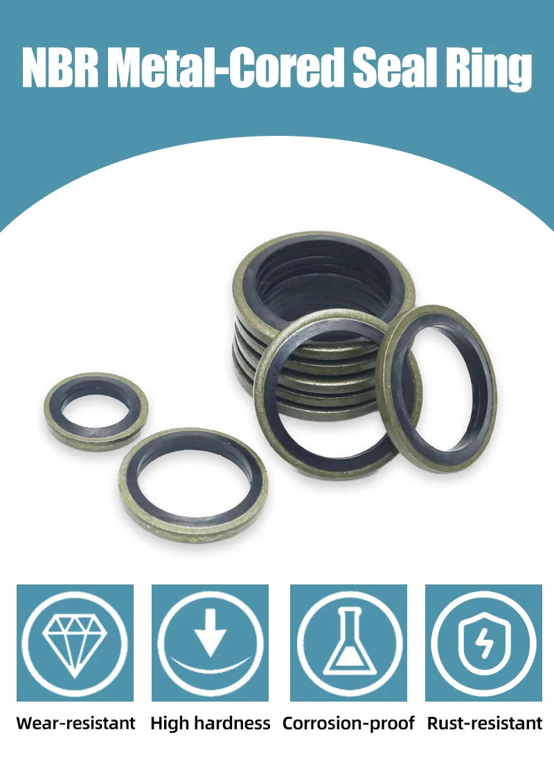 Bonded Seal Washer Kit, Dowty Washers M5 to M24, 100 or 120 Piece Assortment Tucks Performance