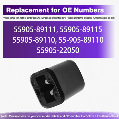 Heater slider knob underside push-on fitting