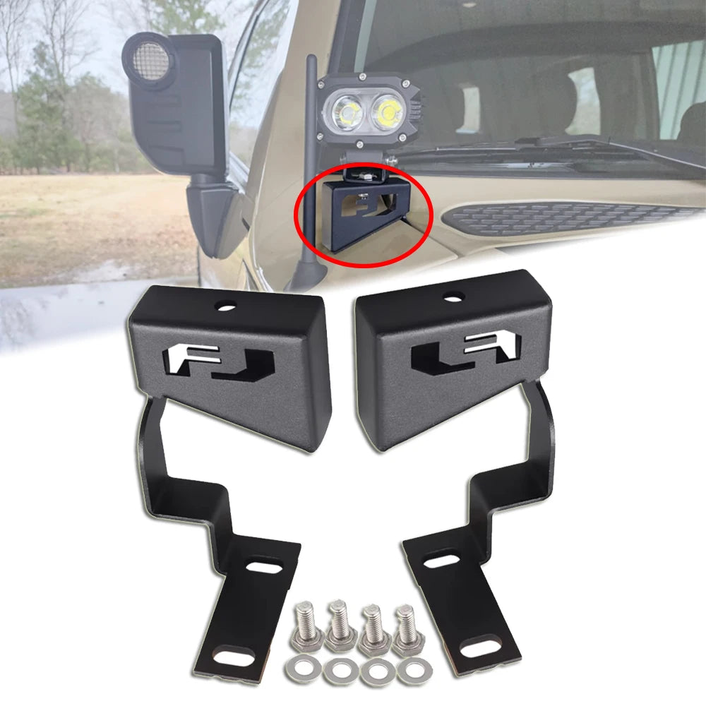 Toyota FJ Cruiser 2007-2016 Ditch Light Mount Brackets image 6