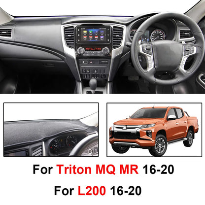 Xukey For Mitsubishi Triton L200 MQ MR 2016 - 2020 GLX+ GLS GLR Dashmat Dashboard Cover Dash Cover Mat Pad Sun Shade Carpet 2017 Tuck's Performance