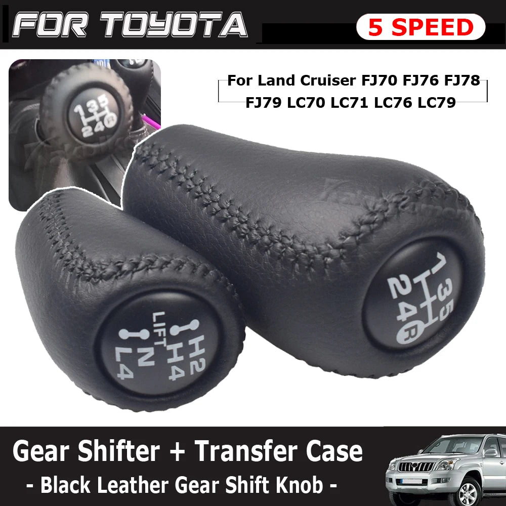 5 Speed For Toyota Land Cruiser FJ70 FJ76 FJ78 FJ79 LC70 LC76 Manual Transmission+Transfer Gear Shift Change Lever Knob HandBall Tuck's Performance