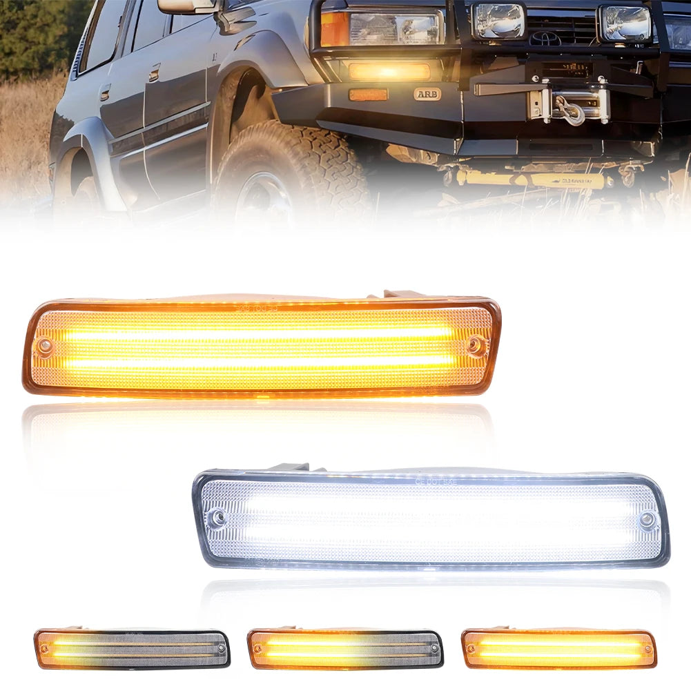 80 Series bumper light detail