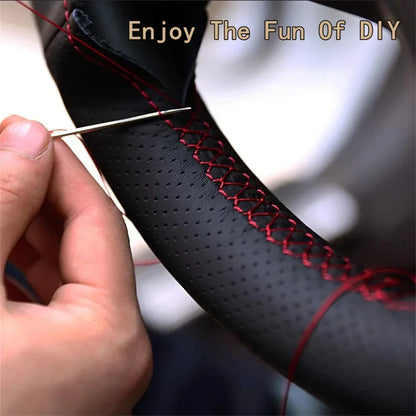 DIY Car Steering Wheel Cover Microfiber Leather For Toyota Land Cruiser Prado 120  4Runner Hilux Tuck's Performance