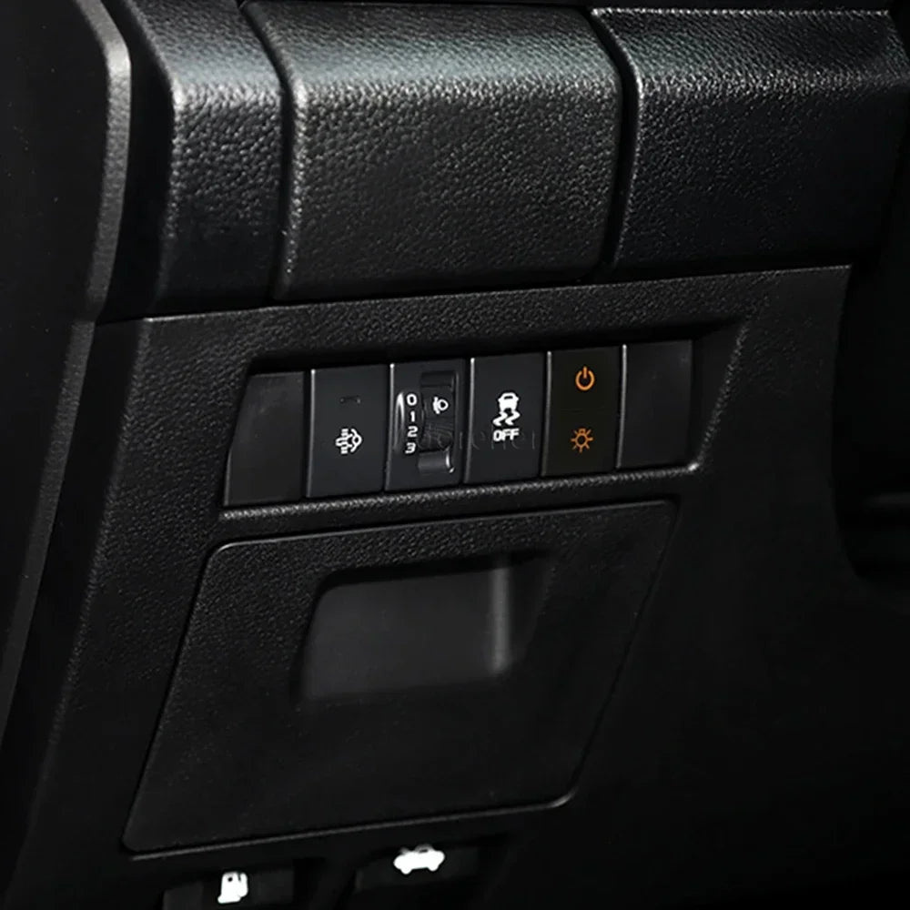 1PC Car Dual Key Switch Dual Switch Radar Tailgate Power LED Headlight Switch Button for ISUZU D-MAX 21-23 Tuck's Performance