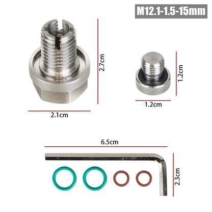 M12.1x1.25/1.5/1.75 M14.1 M16.1 M18.1x 15mm Oil Drain Plug Oversize Piggyback Self Tapping Oil Pan Thread Repair Kit Tuck's Performance