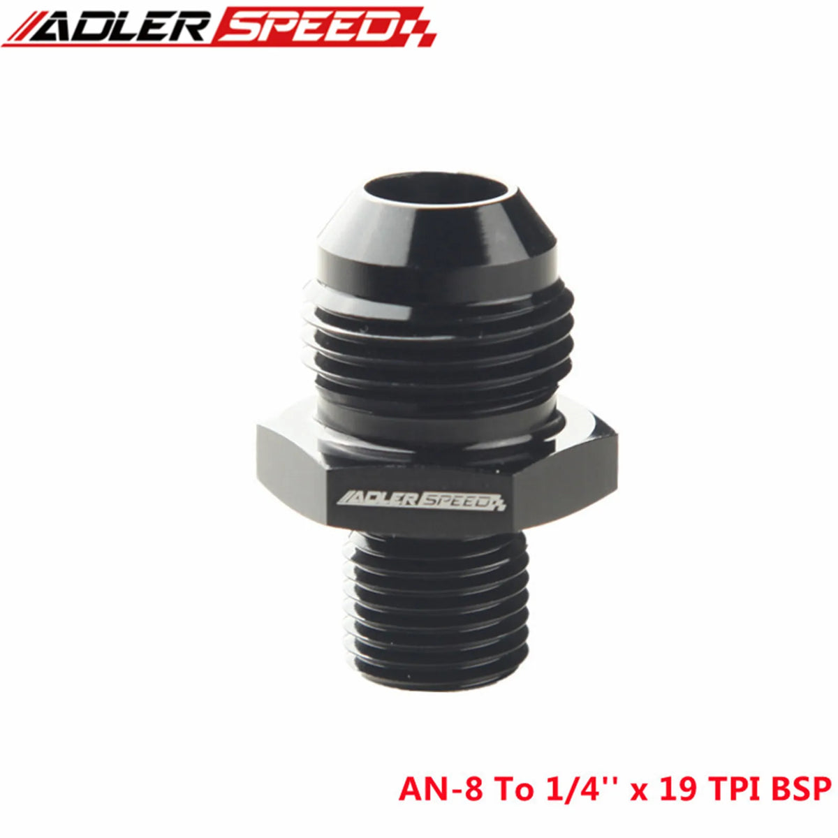 AN4 AN6 AN8 AN10 AN12 Male To 1/8" 1/4" 3/8" 1/2" 3/4" BSP BSPP Straight Adapter Tuck's Performance