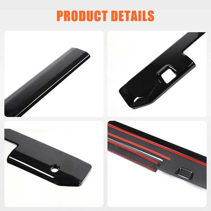 For Mitsubishi Triton L200 2024-2026 ABS Car Rear Tailgate Handle Frame Cover Trim Decoration Sticker Auto External Accessories Tuck's Performance