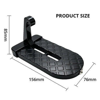 Door latch step dimensions 156 mm by 76 mm, 85 mm hook