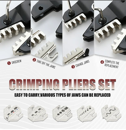 Ratchet Crimping Tool Kit with Interchangeable Jaws - product image 9