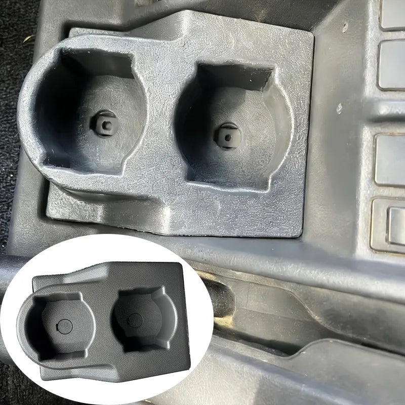 Black Car Center Console Water Cup Holder for Nissan GQ Patrol Y60 1989-1998 | Front Console Dual Cup Holder, Plastic Material Tuck's Performance