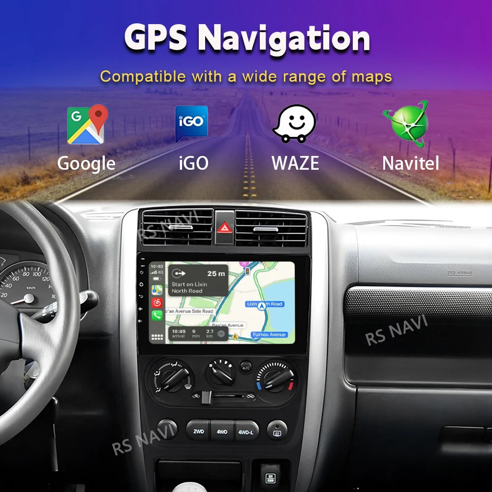 Android 16 Carplay Auto 2K Screen Car Radio Multimedia Player For Suzuki Jimny 3 2005 - 2019 Autoradio GPS Stereo 2din Head Unit Tuck's Performance