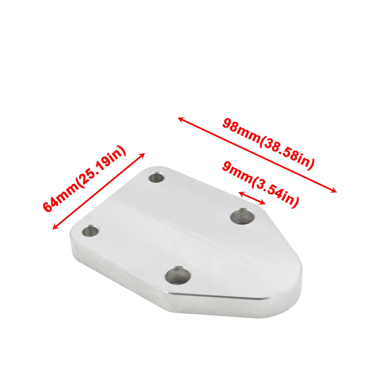 SMALL BLOCK FOR CHEVY BILLET FUEL PUMP BLOCK OFF PLATE ALUMINUM SBC 283 327 350#2071 Tuck's Performance
