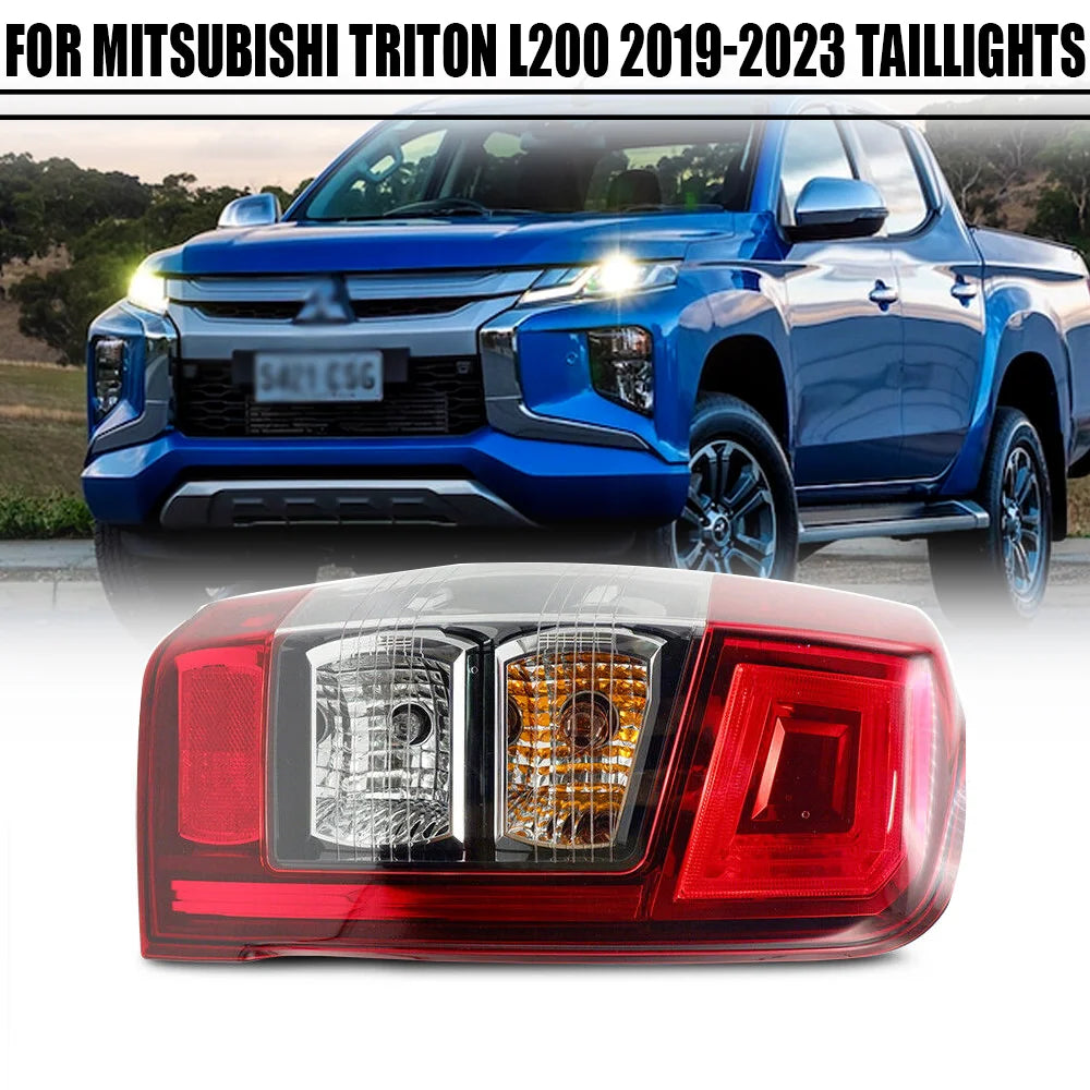 High Configuration LED Taillight Sequential Lamp For Mitsubishi L200 Triton MR 19-23 Rear Brake Reverse Light Tuck's Performance