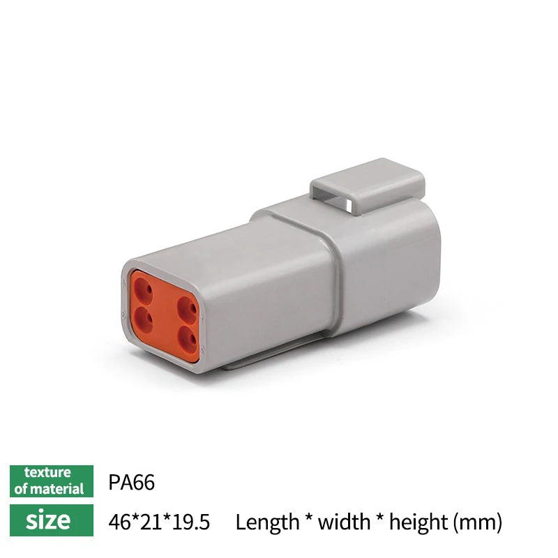 10/50/100 Sets Deutsch DTM/DT/DTP/DTF Automobile Connector Plug&Socket Male&Female Terminal DTM04-2/3/4/6/8/12 DTM06-2/3/4/6/8S Tuck's Performance
