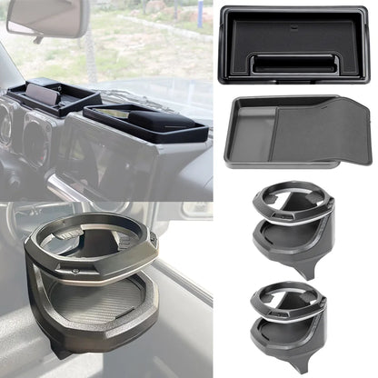 Car Center Console Dashboard Organizer Water Drink Cup Holder Stand for Suzuki Jimny JB64 JB74 2019-2026 Interior Accessories Tuck's Performance