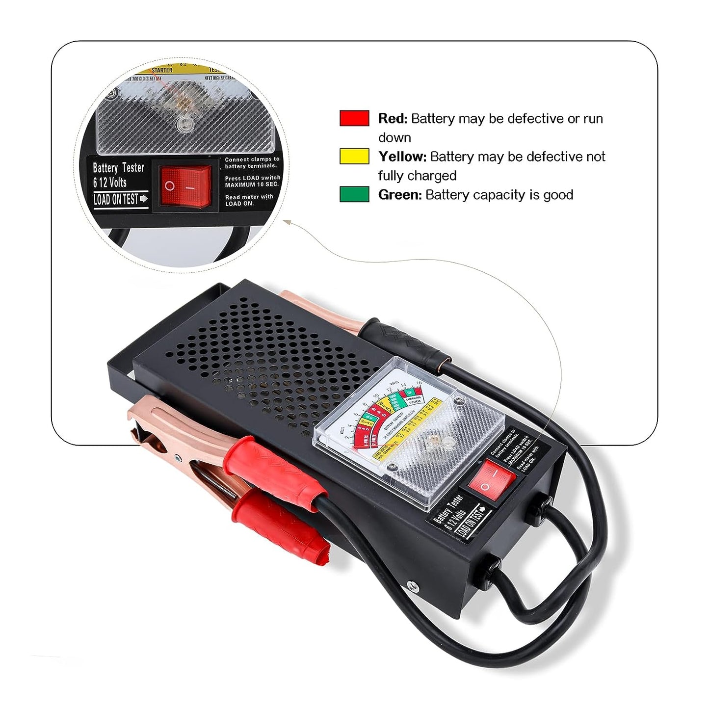 BT-100 6V/12V Automotive Battery Load Tester - product image 8
