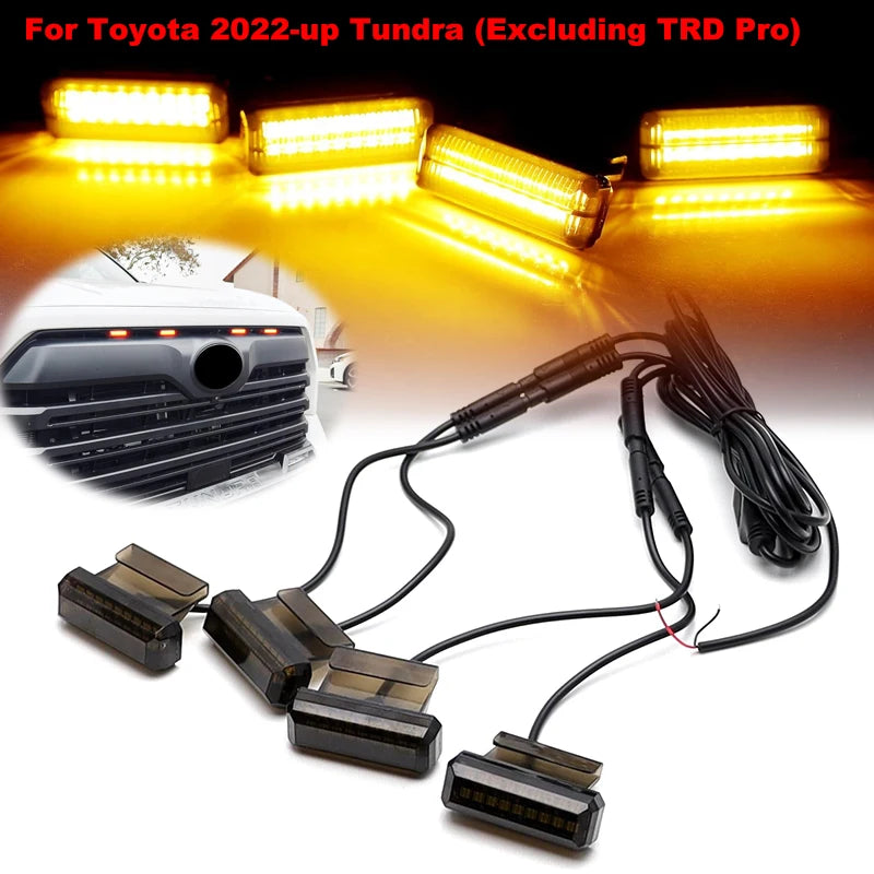 Toyota Tundra 2022-2025 Grille Clearance Lights 4pc product image 1