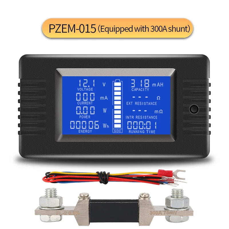 Digital Battery Capacity Tester with 100A-300A Shunt image 13