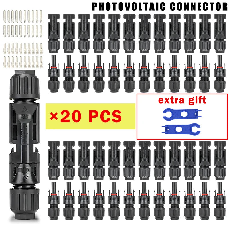 Solar Panel Connectors - 1000V 30A, 2.5 to 6mm² Tucks Performance