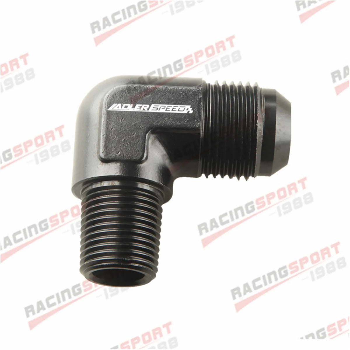 AN3 AN4 AN6 AN8 AN10 AN12 Male Flare To 1/8" 1/4" 3/8" NPT Adapter 90 Degree Tube Hose Fitting Tuck's Performance
