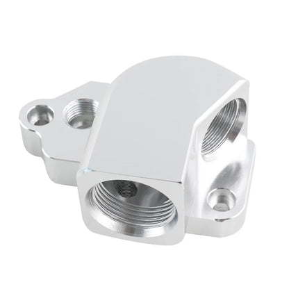 Aluminum K Series Silver Upper Coolant Housing W/ Filler & 1.25" Hose Fitting For Honda K20A/2/3 K20Z1/K24A1 Tuck's Performance