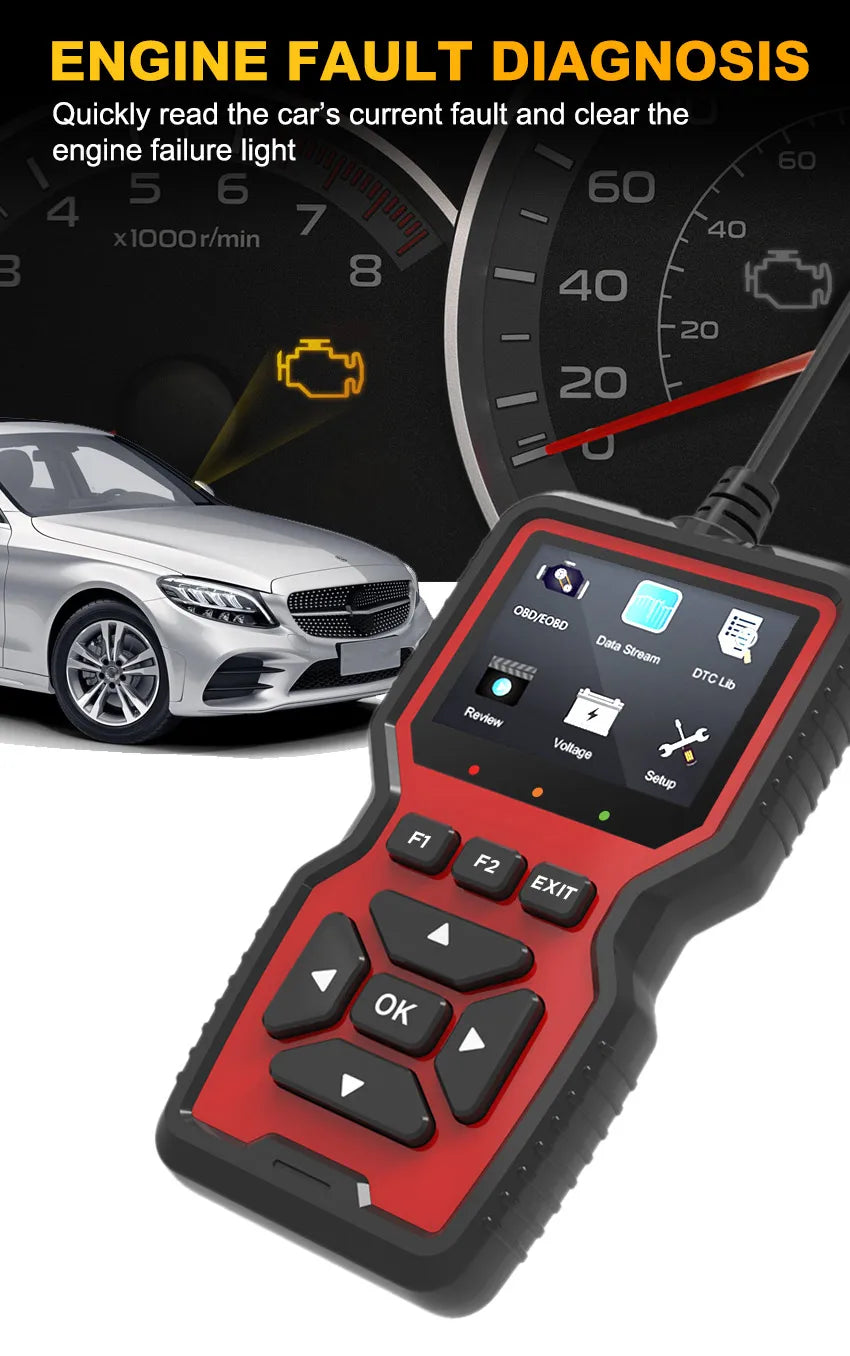 V519 OBD2 Diagnostic Scanner & Voltage Tester - product image 9