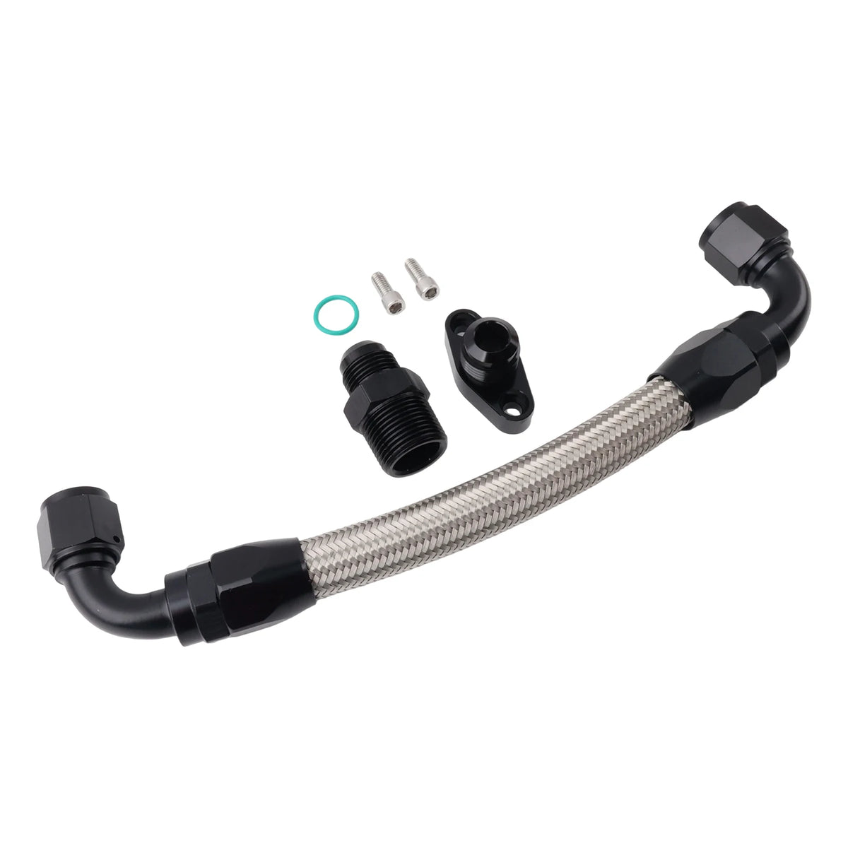 FULL FLOW VCT Cylinder Head Oil Drain Return Kit for Nissan RB25DET RB25DE R32 R33 R34 Block -10AN male fitting. Tuck's Performance